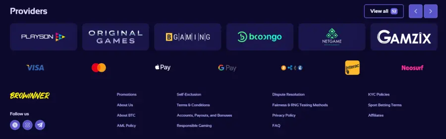 Browinner online